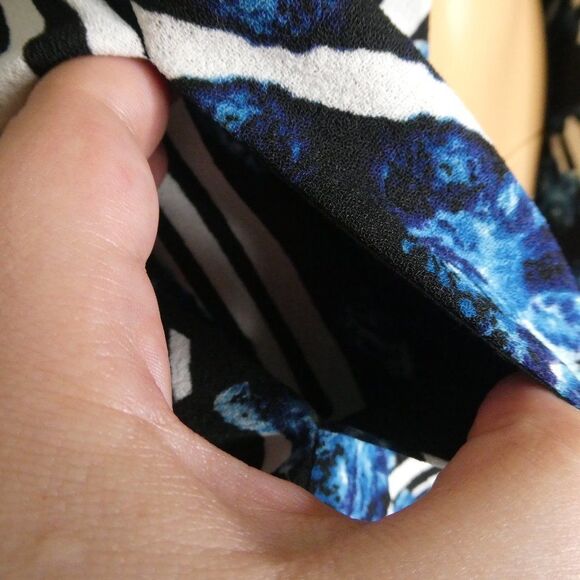 MINKPINK Open Front Blazer Jacket Chevron Print XS - Picture 7 of 11